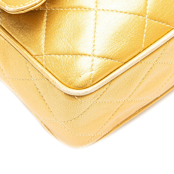 シャネル マトラッセ ココマーク ココボール チェーンショルダーバッグ ゴールド ラムスキン レディース CHANEL 【中古】