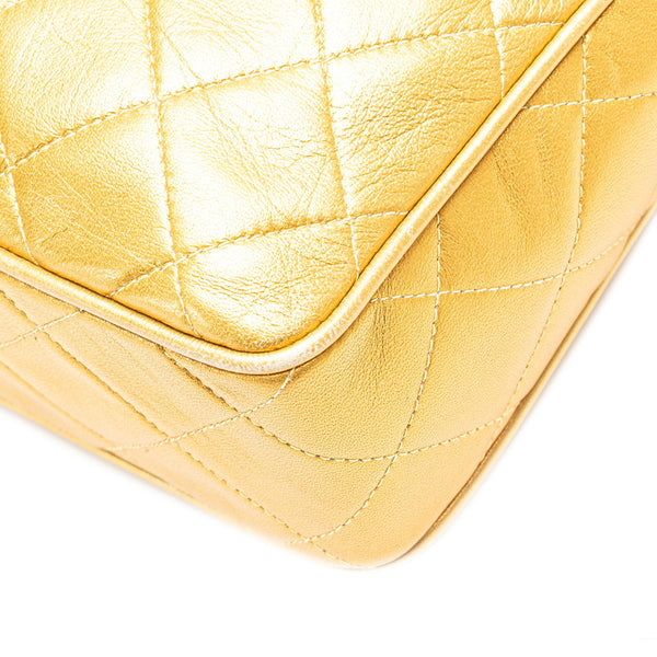 シャネル マトラッセ ココマーク ココボール チェーンショルダーバッグ ゴールド ラムスキン レディース CHANEL 【中古】