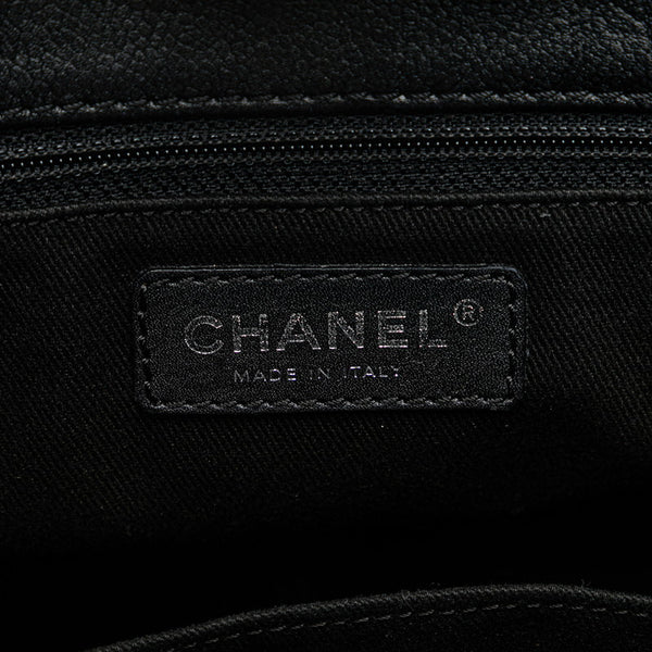 シャネル マトラッセ ココマーク CC PSTチェーントート ショルダーバッグ ブラック シルバー キャビアスキン レディース CHANEL 【中古】