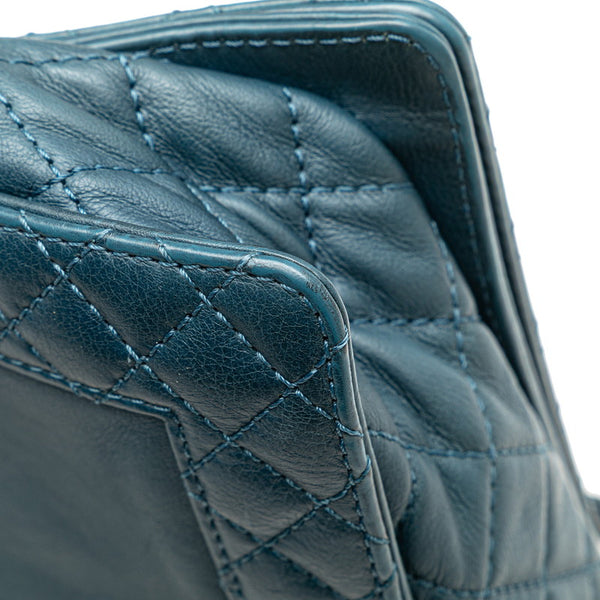 シャネル ボーイシャネル ココマーク チェーンショルダーバッグ ブルー レザー レディース CHANEL 【中古】