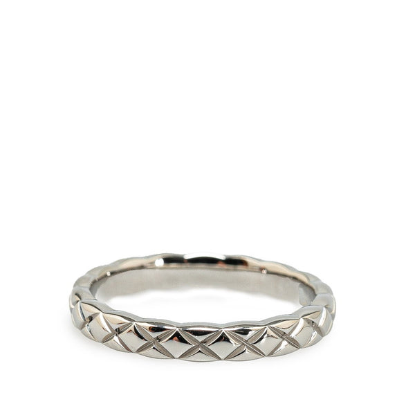 シャネル マトラッセ ココクラッシュ コレクション マリッジ スモール キルティング リング 指輪 Pt950 プラチナ ダイヤモンド レディース CHANEL 【中古】