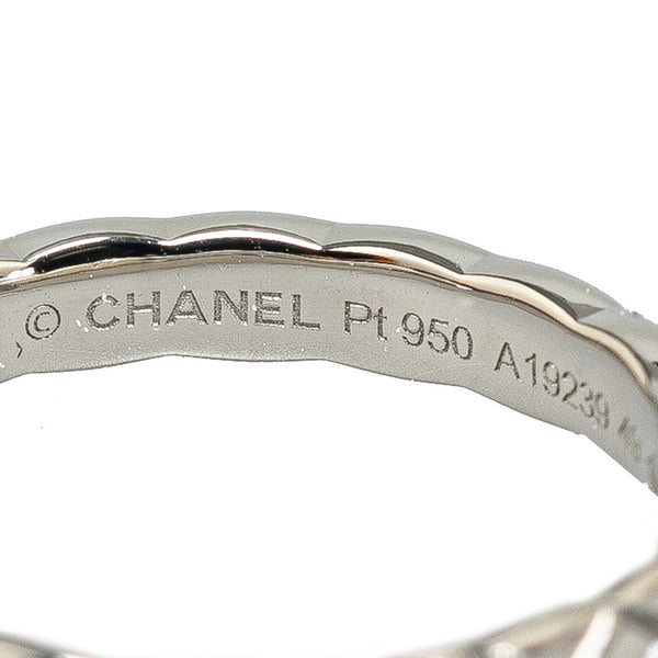 シャネル マトラッセ ココクラッシュ コレクション マリッジ スモール キルティング リング 指輪 Pt950 プラチナ ダイヤモンド レディース CHANEL 【中古】