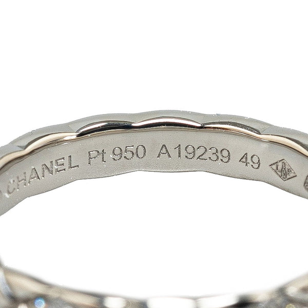 シャネル マトラッセ ココクラッシュ コレクション マリッジ スモール キルティング リング 指輪 Pt950 プラチナ ダイヤモンド レディース CHANEL 【中古】