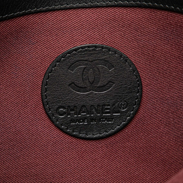 シャネル マトラッセ コココクーン ココマーク 斜め掛け ショルダーバッグ ブラック レザー レディース CHANEL 【中古】