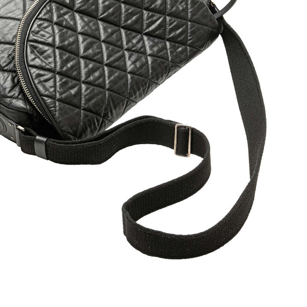 シャネル マトラッセ コココクーン ココマーク 斜め掛け ショルダーバッグ ブラック レザー レディース CHANEL 【中古】