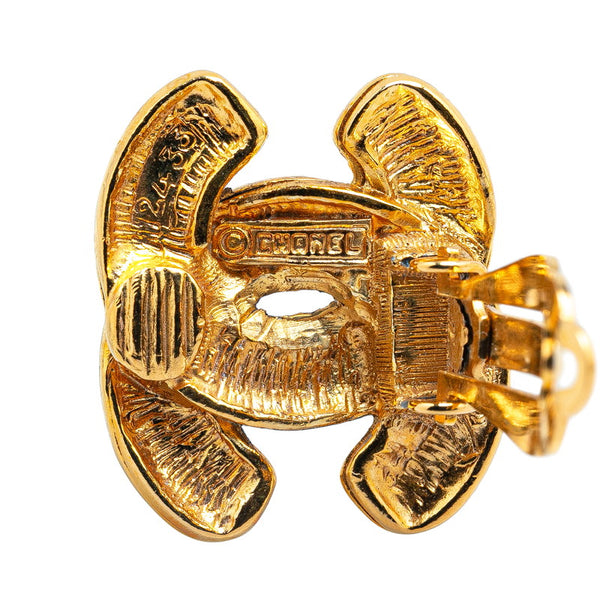 シャネル マトラッセ ココマーク イヤリング ゴールド メッキ レディース CHANEL 【中古】