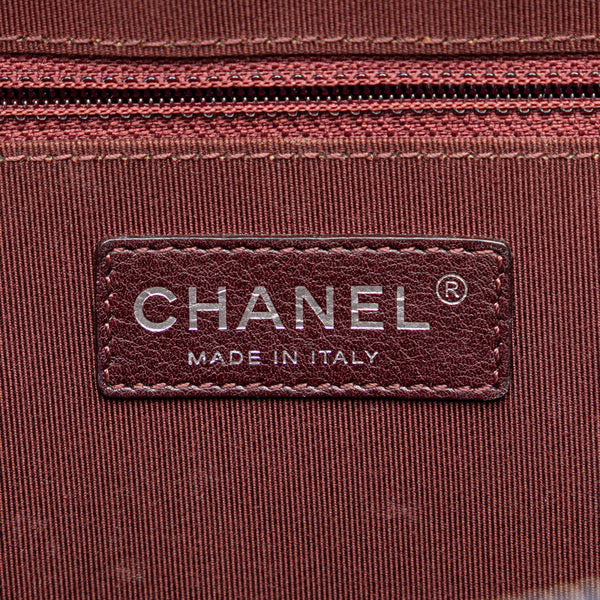 シャネル ボーイシャネル チェーン ショルダーバッグ カメラバッグ ネイビー ラムスキン レディース CHANEL 【中古】