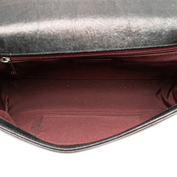 シャネル ボーイシャネル スタッズ チェーン ショルダーバッグ ハンドバッグ A67086 ブラック シルバー レザー レディース CHANEL 【中古】