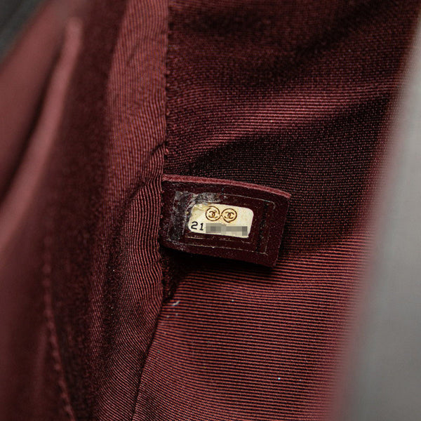 シャネル ボーイシャネル スタッズ チェーン ショルダーバッグ ハンドバッグ A67086 ブラック シルバー レザー レディース CHANEL 【中古】