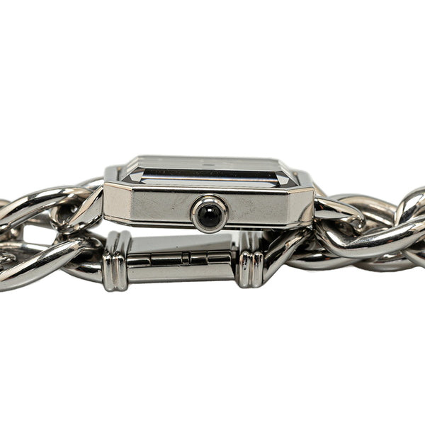 シャネル プルミエール 腕時計 サイズ:M H0452 クオーツ ブラック文字盤 ステンレススチール レディース CHANEL 【中古】