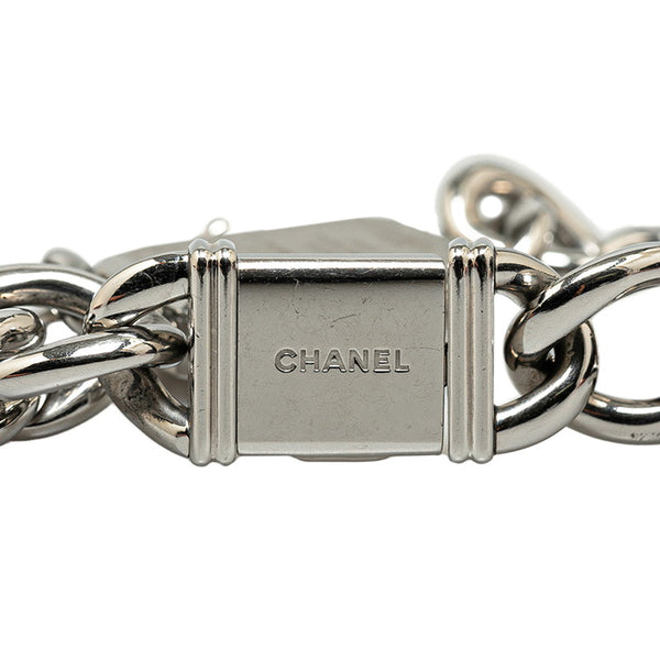 シャネル プルミエール 腕時計 サイズ:M H0452 クオーツ ブラック文字盤 ステンレススチール レディース CHANEL 【中古】