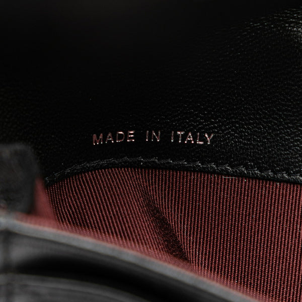 シャネル マトラッセ ココマーク カードケース パスケース A50169 ブラック レザー レディース CHANEL 【中古】