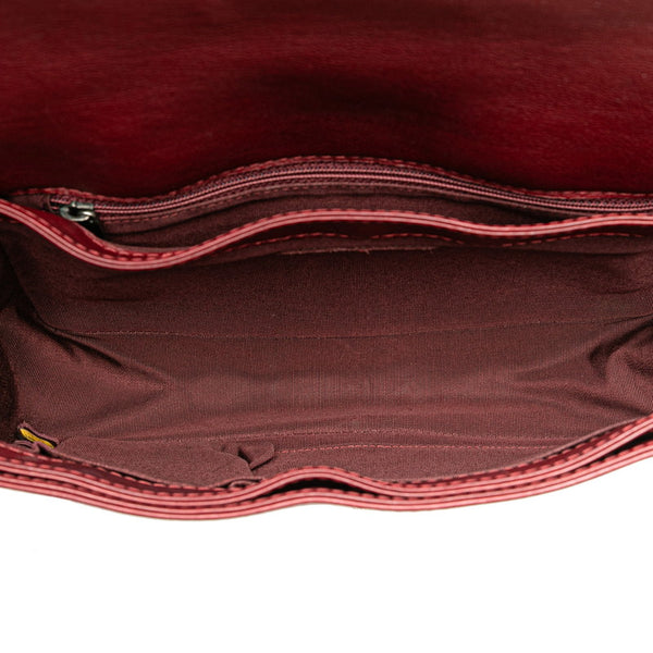 シャネル ボーイシャネル25 チェーン ショルダーバッグ ワインレッド ボルドー ラムスキン レディース CHANEL 【中古】