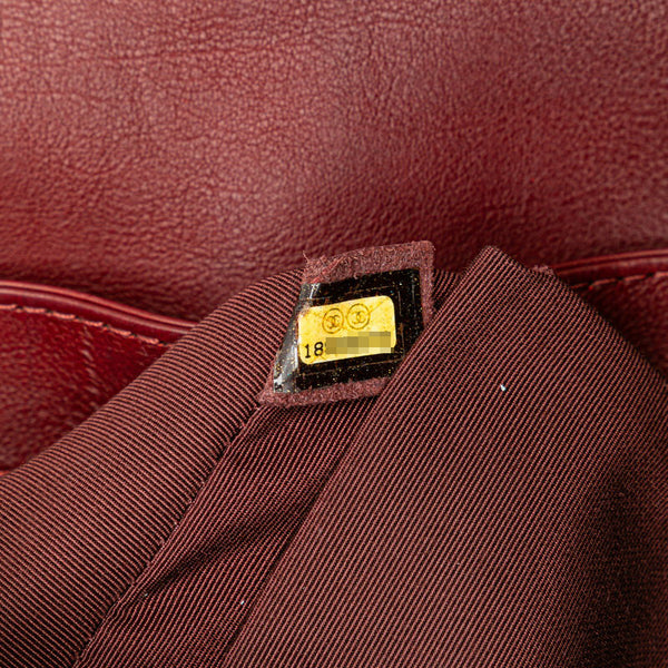 シャネル ボーイシャネル25 チェーン ショルダーバッグ ワインレッド ボルドー ラムスキン レディース CHANEL 【中古】