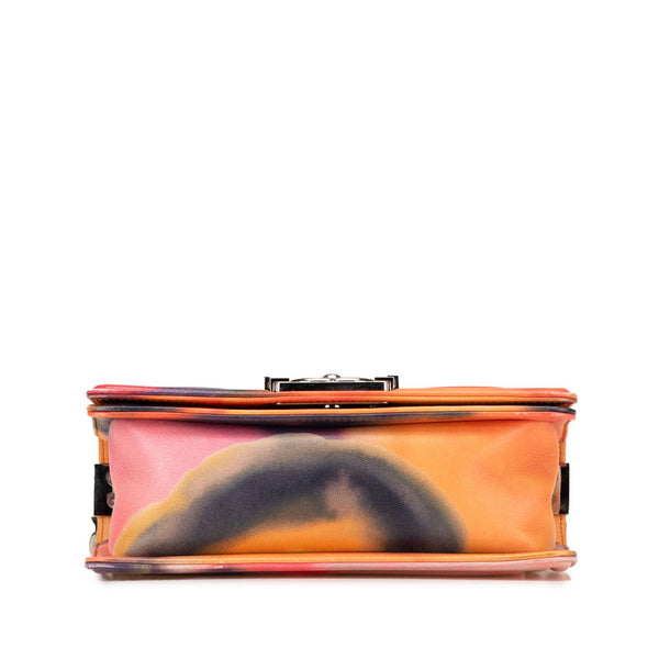 シャネル ボーイシャネル ココマーク チェーン ショルダーバッグ ハンドバッグ ピンク マルチカラー レザー レディース CHANEL 【中古】