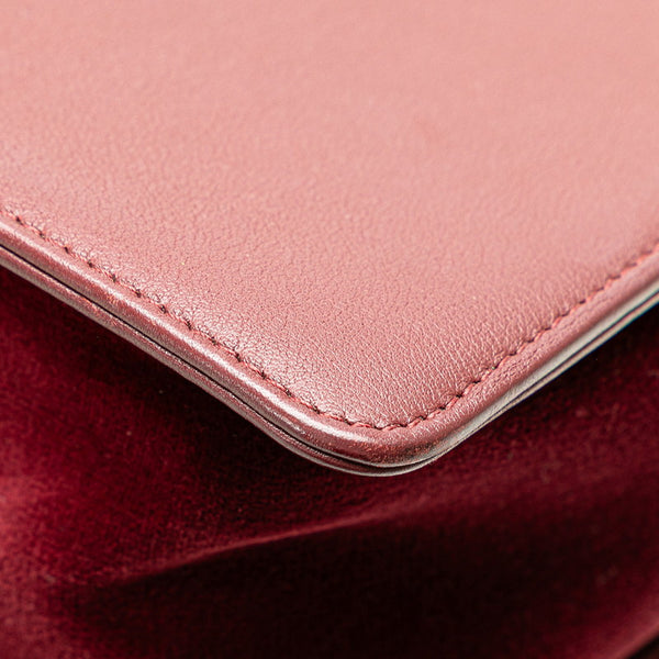 シャネル ボーイシャネル25 ココマーク チェーン ショルダーバッグ ワインレッド ベロア レディース CHANEL 【中古】