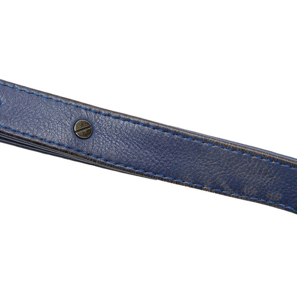 シャネル ボーイシャネル ココマーク  チェーン ショルダーバッグ ブルー ラムスキン レディース CHANEL 【中古】