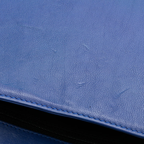 シャネル ボーイシャネル ココマーク  チェーン ショルダーバッグ ブルー ラムスキン レディース CHANEL 【中古】