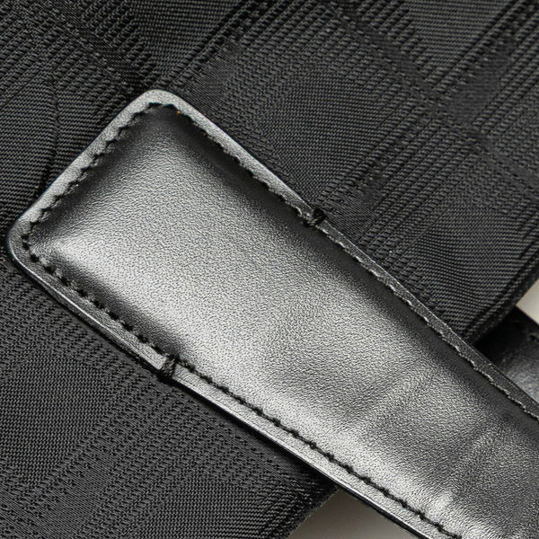 シャネル ニュートラベルラインMM ココマーク トートバッグ ショルダーバッグ ブラック ナイロン レザー レディース CHANEL 【中古】