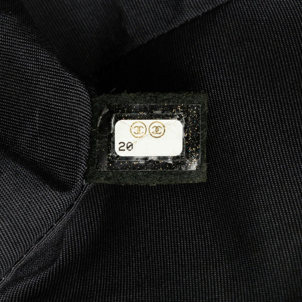 シャネル ボーイシャネル25 編み込み チェーンショルダーバッグ シルバー レザー スウェード レディース CHANEL 【中古】