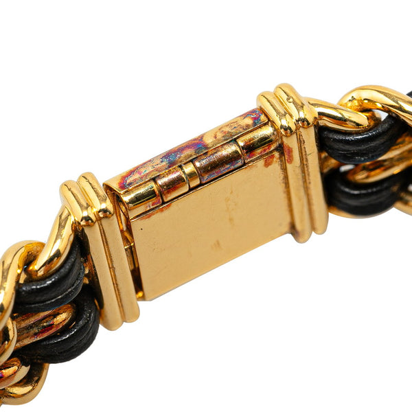 シャネル プルミエール 腕時計 サイズ:L H0001 クオーツ ブラック文字盤 メッキ レディース CHANEL 【中古】