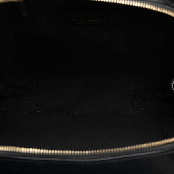 シャネル ビコローレ チェーン ハンドバッグ ショルダーバッグ ブラック ゴールド レザー レディース CHANEL 【中古】