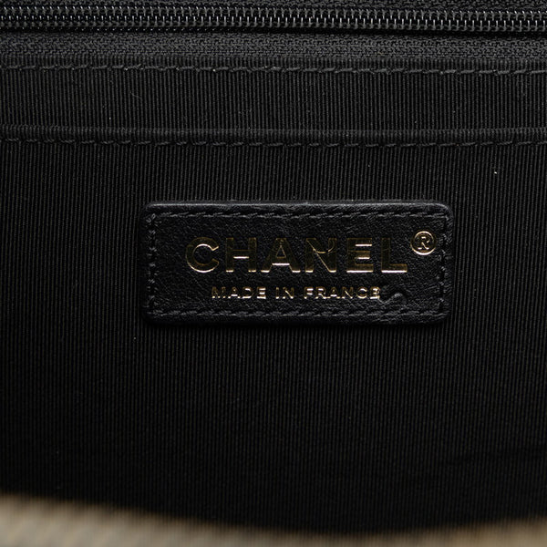 シャネル ビコローレ チェーン ハンドバッグ ショルダーバッグ ブラック ゴールド レザー レディース CHANEL 【中古】