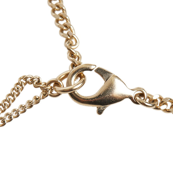 シャネル フェイクパール ココマーク ネックレス ゴールド メッキ レディース CHANEL 【中古】