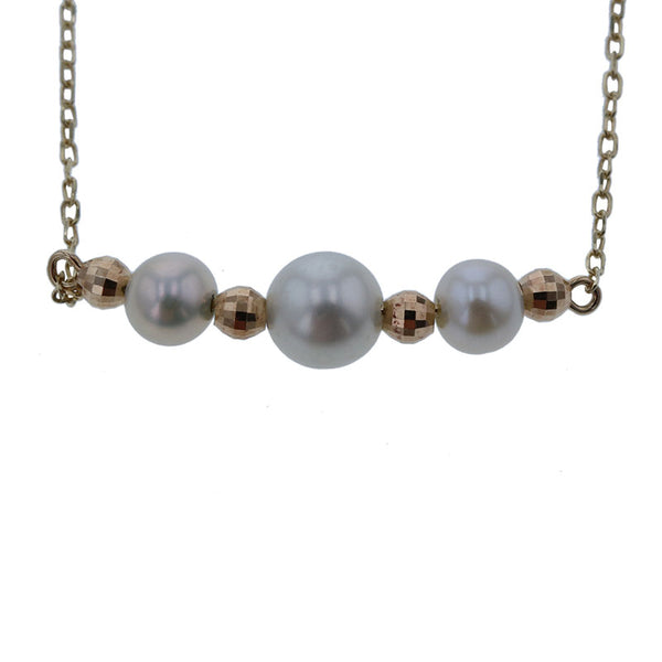 K10YG イエローゴールド アコヤパール4.2~5.3mm ブレスレット レディース 【中古】