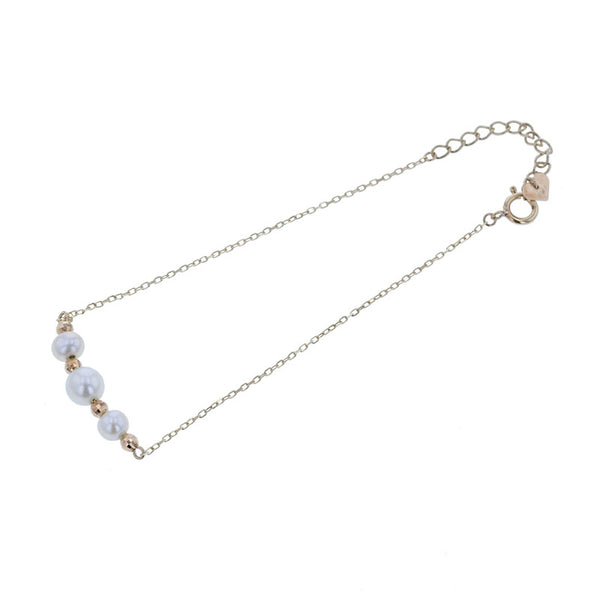 K10YG イエローゴールド アコヤパール4.2~5.3mm ブレスレット レディース 【中古】