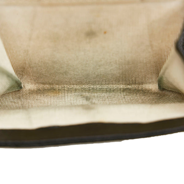 シャネル ビコローレ ココマーク 二つ折り財布 コンパクトウォレット ブラック レザー レディース CHANEL 【中古】