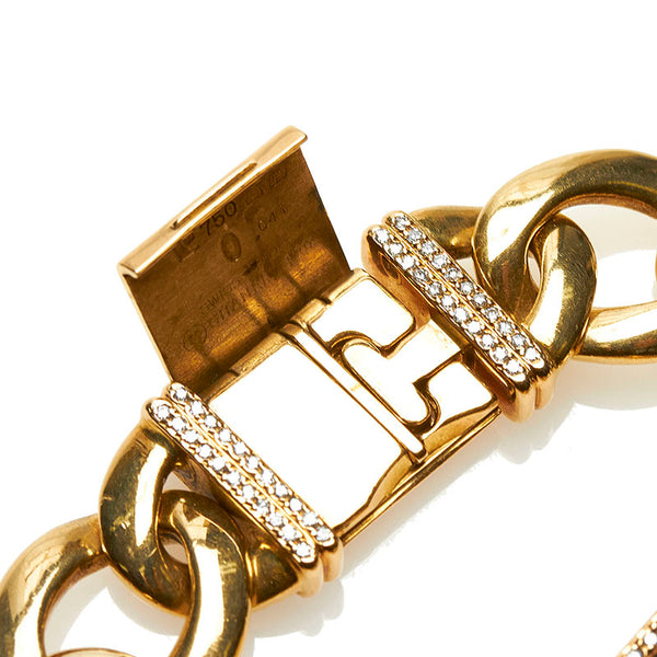 シャネル プルミエール L ダイヤ 腕時計 H0113 クオーツ ブラック文字盤 K18YG イエローゴールド レディース CHANEL 【中古】