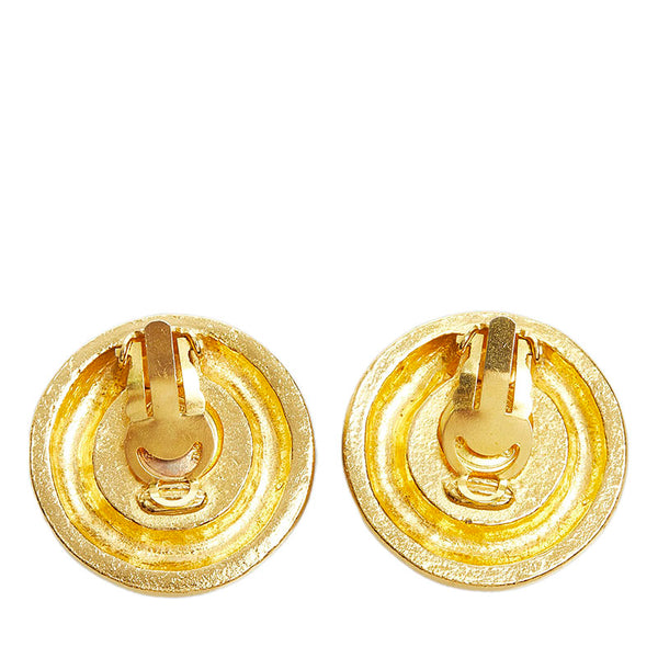 シャネル フェイクパール ココマーク イヤリング ゴールド ホワイト メッキ レディース CHANEL 【中古】