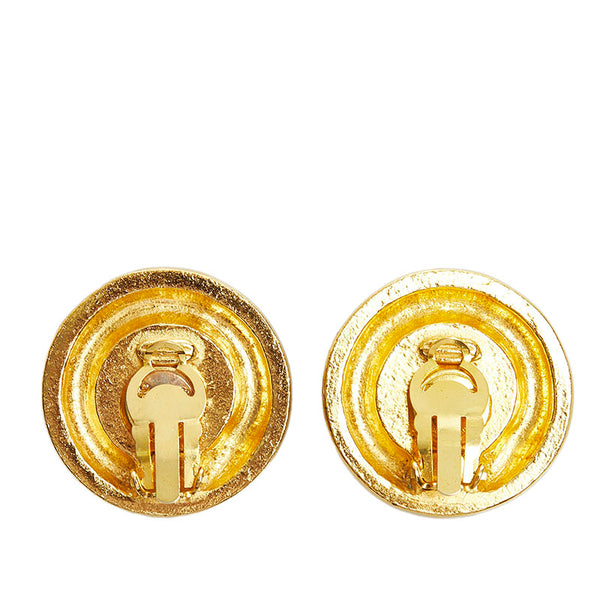 シャネル フェイクパール ココマーク イヤリング ゴールド ホワイト メッキ レディース CHANEL 【中古】