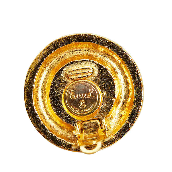 シャネル フェイクパール ココマーク イヤリング ゴールド ホワイト メッキ レディース CHANEL 【中古】