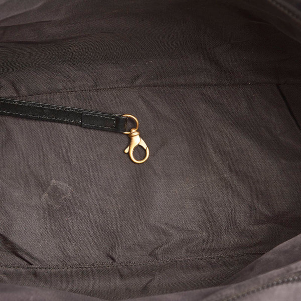 シャネル ニュートラベルライン トートバッグ ブラック ナイロン レザー レディース CHANEL 【中古】