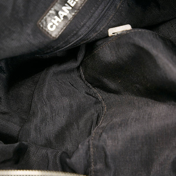 シャネル ハンドバッグ ブラック キャンバス レディース CHANEL 【中古】