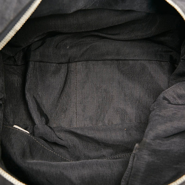 シャネル ハンドバッグ ブラック キャンバス レディース CHANEL 【中古】