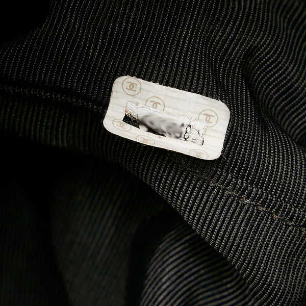 シャネル ハンドバッグ ブラック キャンバス レディース CHANEL 【中古】