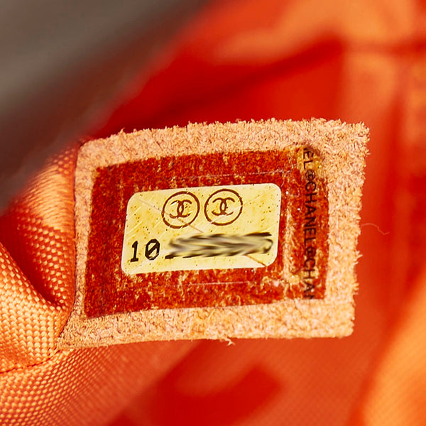 シャネル マトラッセ カンボン ミニハンドバッグ ミニボストン ブラウン レザー レディース CHANEL 【中古】