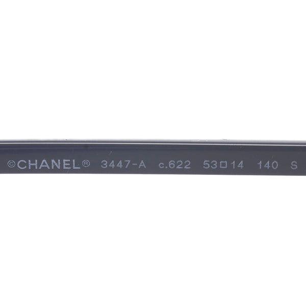 シャネル ヘキサゴン メガネ 3447-A ブラック クリア プラスチック レディース CHANEL 【中古】