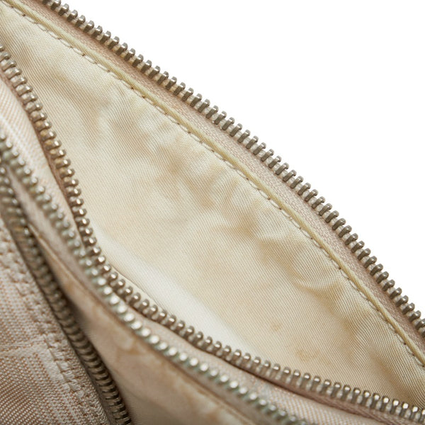 シャネル ニュートラベルライン ハンドバッグ バニティバッグ ベージュ キャンバス レザー レディース CHANEL 【中古】