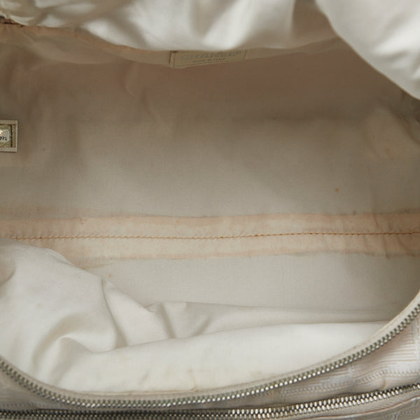 シャネル ニュートラベルライン ハンドバッグ バニティバッグ ベージュ キャンバス レザー レディース CHANEL 【中古】