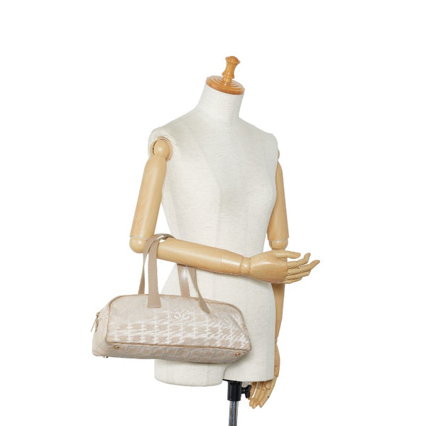 シャネル ニュートラベルライン ハンドバッグ ピンク ナイロン レザー レディース CHANEL 【中古】