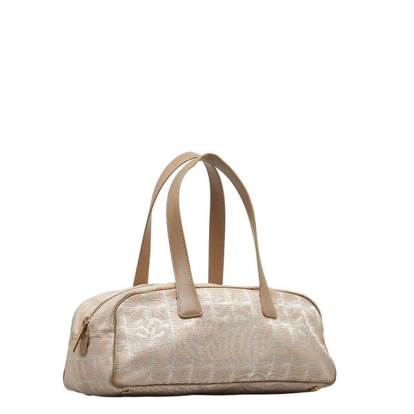 シャネル ニュートラベルライン ハンドバッグ ピンク ナイロン レザー レディース CHANEL 【中古】