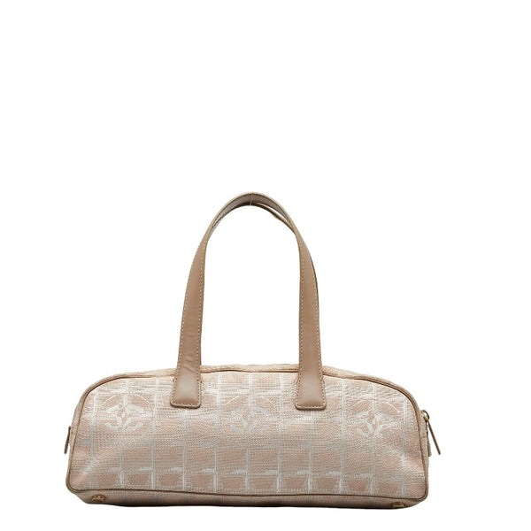 シャネル ニュートラベルライン ハンドバッグ ピンク ナイロン レザー レディース CHANEL 【中古】