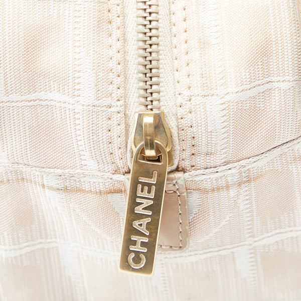シャネル ニュートラベルライン ハンドバッグ ピンク ナイロン レザー レディース CHANEL 【中古】