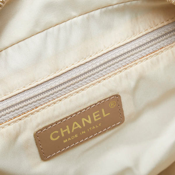 シャネル ニュートラベルライン ハンドバッグ ピンク ナイロン レザー レディース CHANEL 【中古】