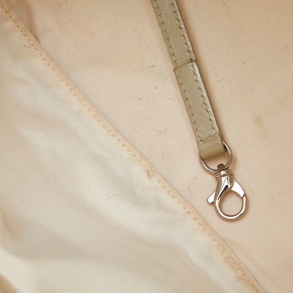 シャネル ニュートラベルラインPM ハンドバッグ ホワイト キャンバス レザー レディース CHANEL 【中古】