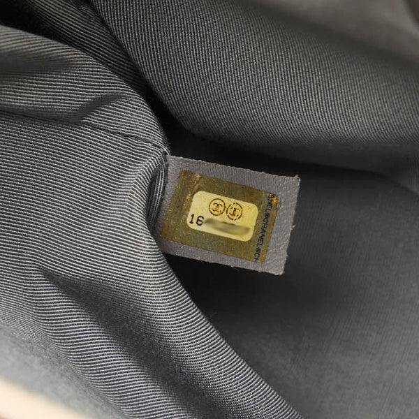 シャネル ボーイシャネル ココマーク 斜め掛け チェーン ショルダーバッグ ベージュ パテントレザー レディース CHANEL 【中古】